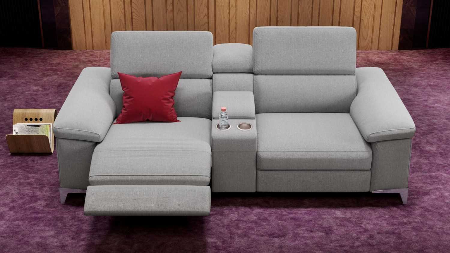 Heimkino Relaxsofa Venosa von Sofanella für das Heimkino - Aus Stoff oder Leder - News, Bild 1
